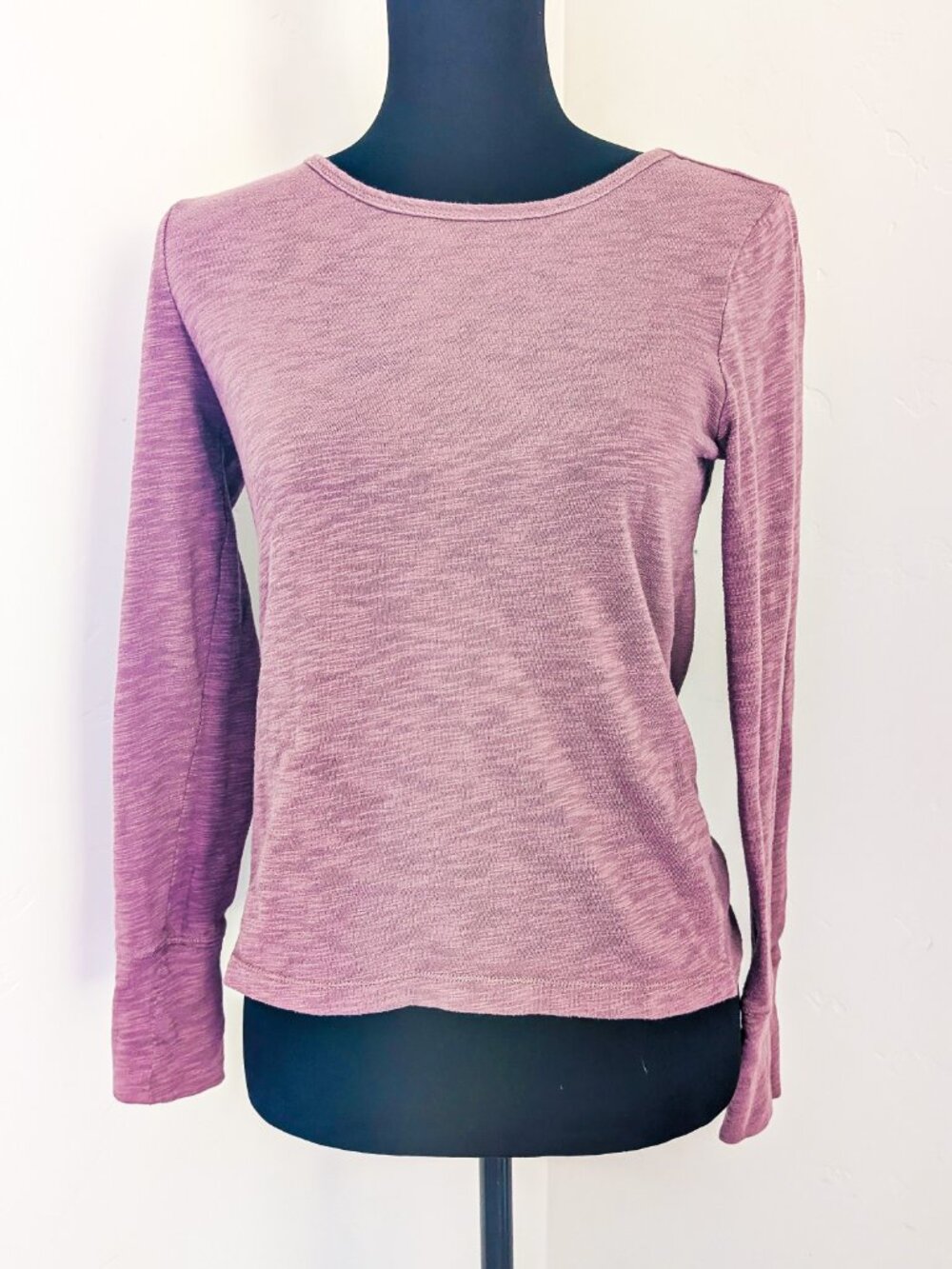 Banana Republic Mauve Long Sleeve Open Back Twist Size S